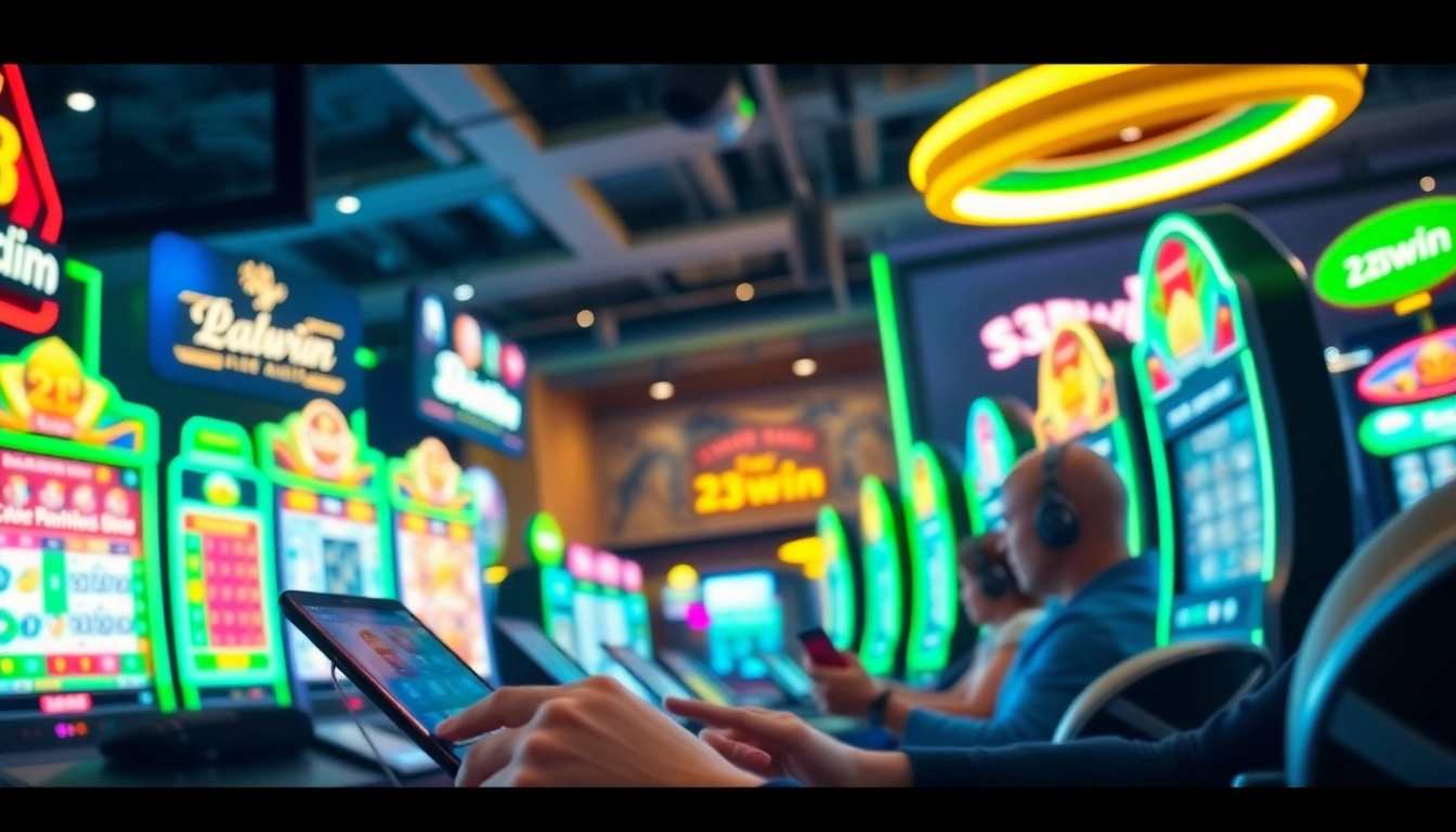 Experience the thrill of 23win through an engaging online gaming interface.